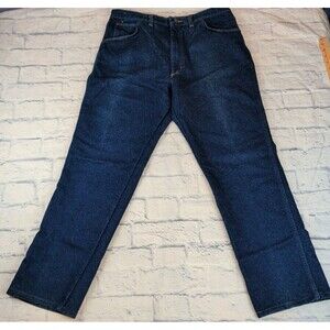 VTG Sedgefield Jeans Denim Straight 38 X 36 Heavyweight Jeans Dark Wash USA Made